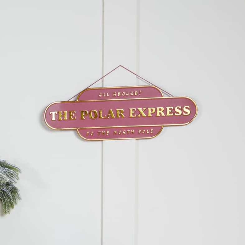 The Polar Express Hanging Sign