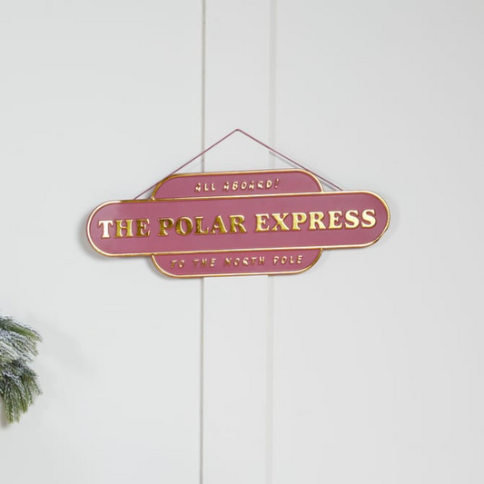 The Polar Express Hanging Sign