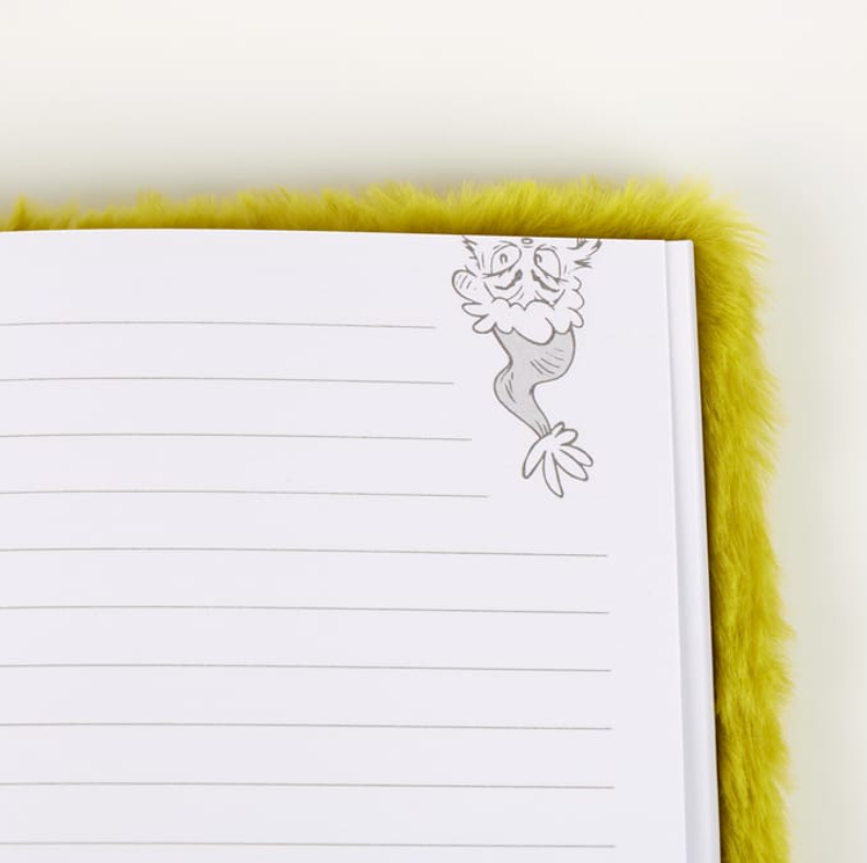 The Grinch Fluffy A5 Notebook