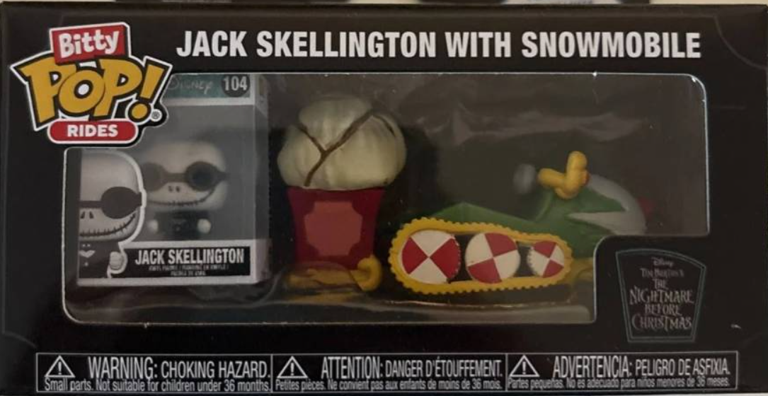 Funko Bitty Pop! Rides: Jack Skellington with Snowmobile Set