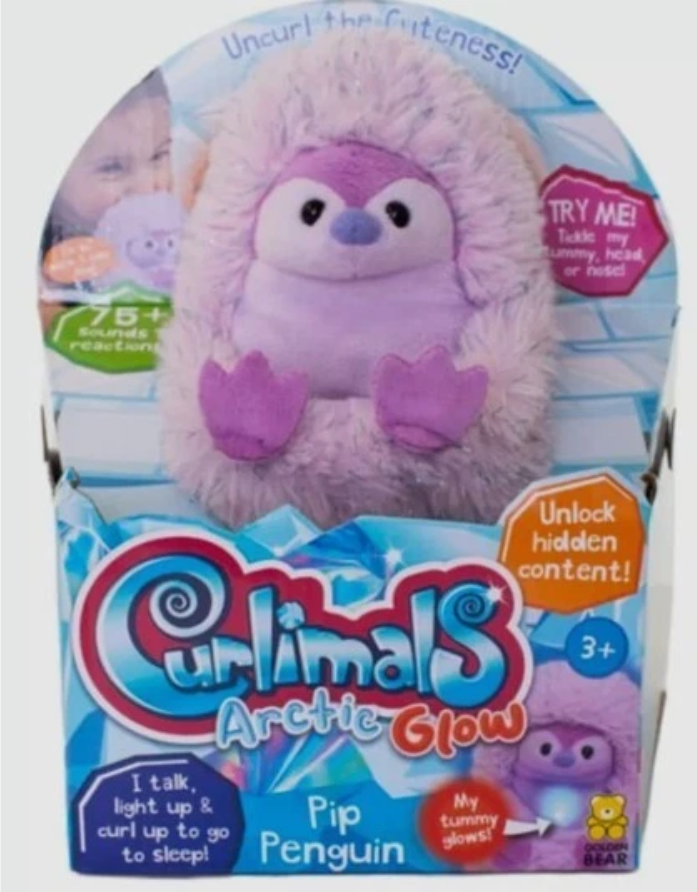 Curlimals Arctic Glow Pip Penguin Interactive Toy