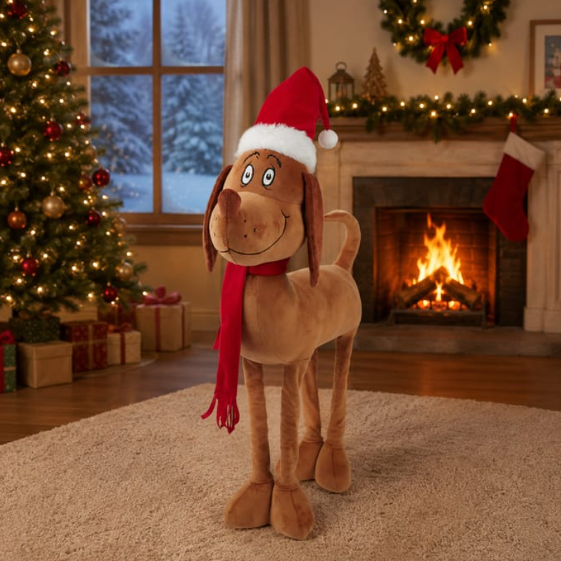 The Grinch Max The Dog 60cm Pull-up Decoration