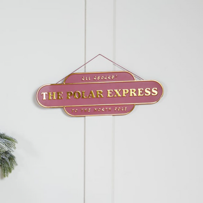 The Polar Express Hanging Sign