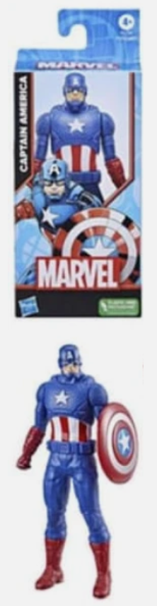Hasbro Marvel Avengers 6" Action Figure (Captain America, Iron Man, Hulk, Spider-Man, Killmonger)