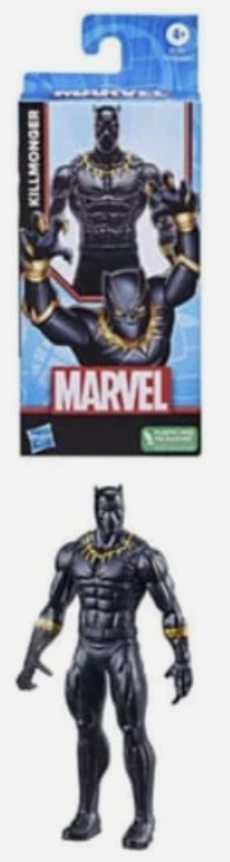 Hasbro Marvel Avengers 6" Action Figure (Captain America, Iron Man, Hulk, Spider-Man, Killmonger)