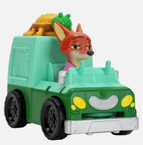 Disney Zootropolis Zootopia 2 Nick Wilde & Bug Burga Food Truck Vehicle Set